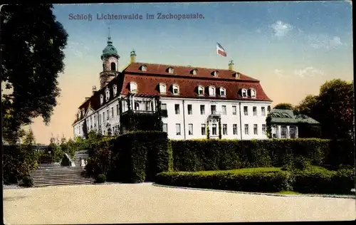 Ak Lichtenwalde Niederwiesa im Kreis Mittelsachsen, Schloss Lichtenwalde im Zschopautal
