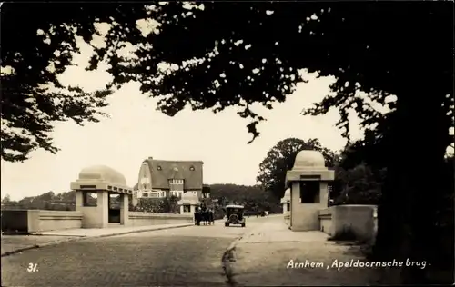 Ak Arnhem Gelderland Niederlande, Apeldoornsche brug