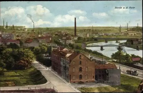 Ak Steele Essen im Ruhrgebiet, Stadtbild