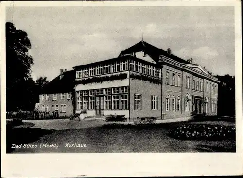 Ak Bad Sülze in Mecklenburg, Kurhaus, Gesamtansicht