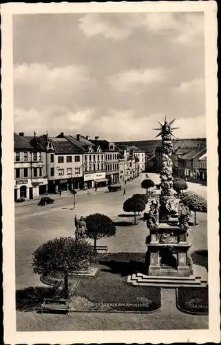 Ak Vyškov Wischau Südmähren, Hauptplatz