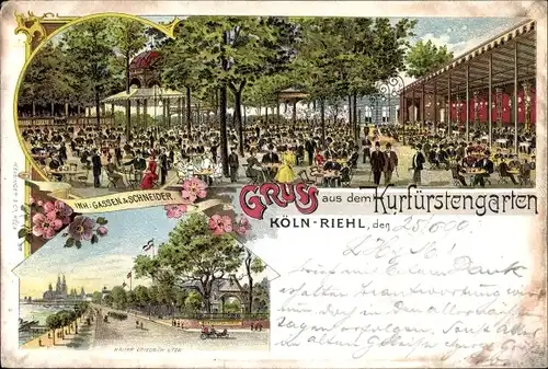 Litho Riehl Köln am Rhein, Kurfürstengarten, Inh. Gassen & Schneider