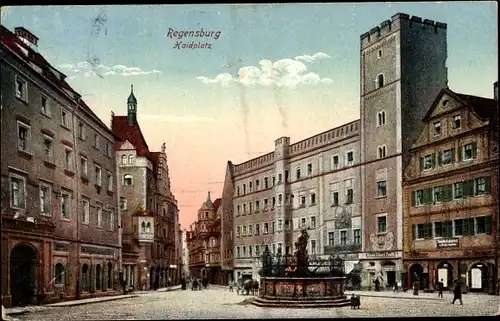 Ak Regensburg an der Donau Oberpfalz, Haidplatz