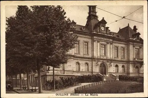 Ak Oullins Lyon Rhône, La Mairie
