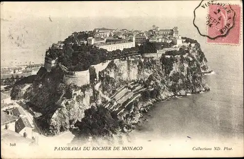 Ak Monaco, Panorama du Rocher
