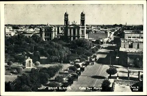 Foto Ak Bahia Blanca Argentinien, Calle San Martin