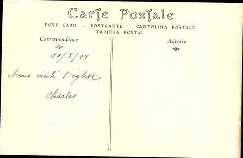 Ak Monaco, Ravin de Sainte-Dévote, Teilansicht