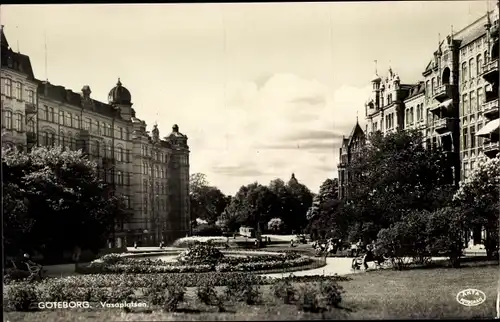 Foto Ak Vasastaden Göteborg Schweden, Vasaplatsen