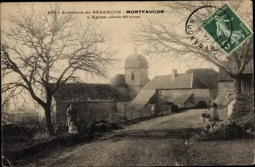 Ak Montfaucon Doubs, L'Eglise