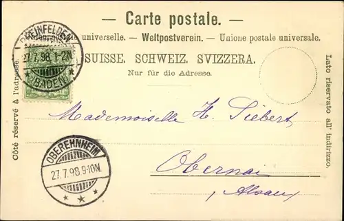 Ak Rheinfelden Kanton Aargau Schweiz, Straßenpartie im Ort