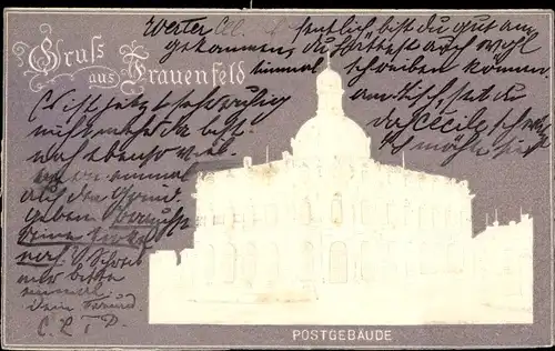 Präge Litho Frauenfeld Kanton Thurgau, Postgebäude