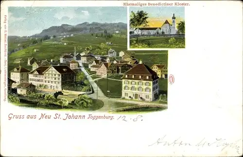 Ak Neu Sankt Johann Nesslau Kt. St. Gallen, Benediktinerkloster, Toggenburg
