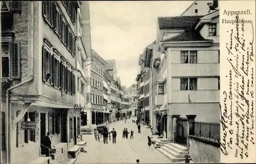 Ak Appenzell Stadt Kanton Innerrhoden, Hauptstraße