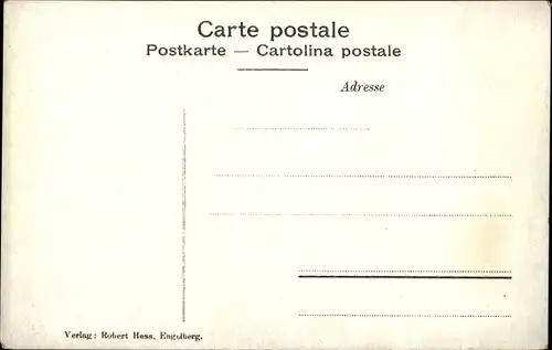 Ak Engelberg Kanton Obwalden Schweiz, Hotel Victoria