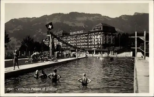 Ak Villars Kanton Jura, Palace Hotel et piscine