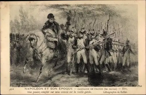 Künstler Ak Napoleon et son Epoque, Campagne de France, les recrues