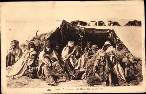 Ak Campement de Nomades au Desert, Maghreb