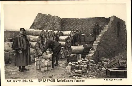 Ak Sur le Front, Ravitaillement d'essence, Guerre 1914-1915