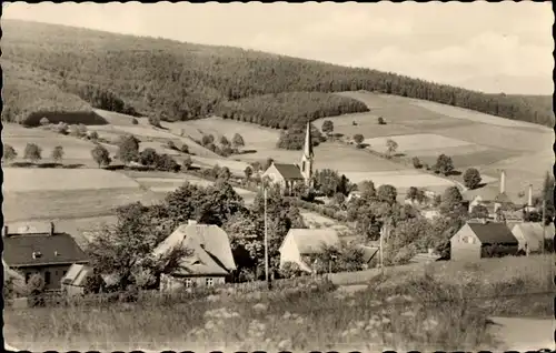 Ak Rechenberg Bienenmühle Erzgebirge, Blick auf den Ort