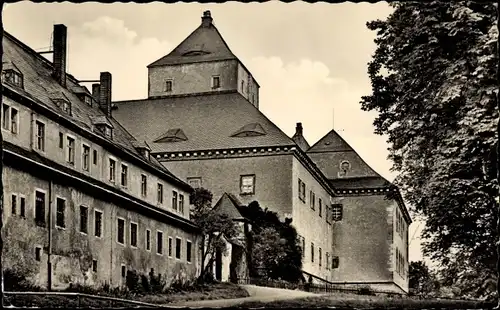 Ak Augustusburg Sachsen, Schloss, Teilansicht