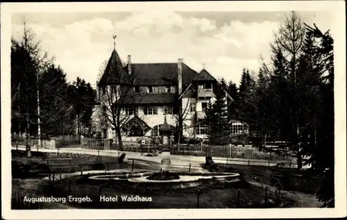 Ak Augustusburg Sachsen, Hotel Waldhaus