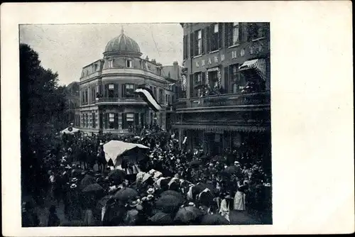 Ak Arnhem Gelderland Niederlande, Grand Hotel, Festzug