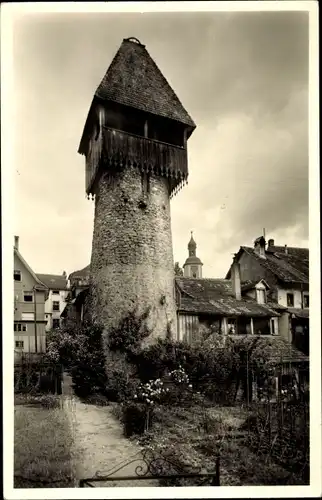 Ak Waldshut Tiengen am Hochrhein, Storchenturm