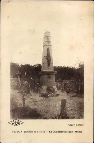 Ak Bayon Meurthe et Moselle, Le Monument aux Morts