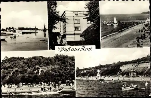 Ak Ostseebad Rerik, Strand, Seebrücke, Kurhaus, Ruderboot