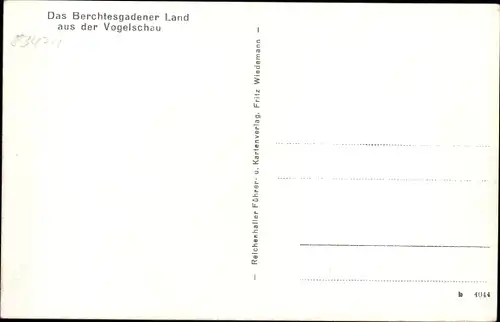 Landkarten Ak Berchtesgaden in Oberbayern, Das Berchtesgadener Land, Vogelschau