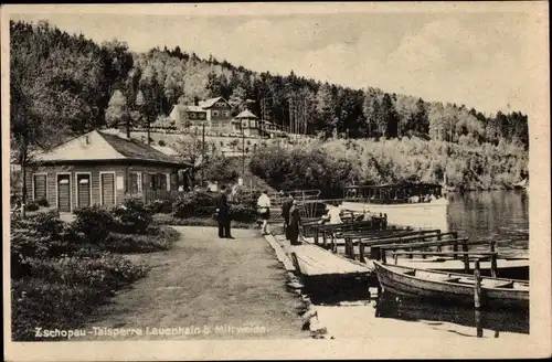 Ak Kriebstein Mittelsachsen, Zschopau Talsperre, Boote