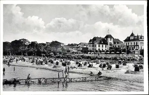 Ak Scharbeutz in Ostholstein, Ostseebad, Zeltstadt, Campingplatz am Strand