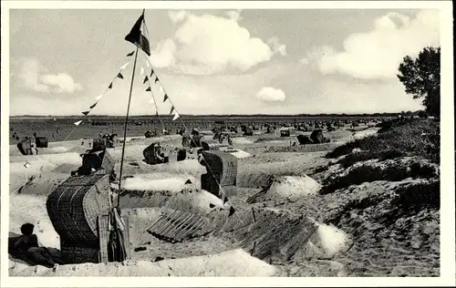 Ak Scharbeutz in Ostholstein, Ostseebad, Strandleben, Strandkörbe