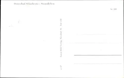 Ak Scharbeutz in Ostholstein, Ostseebad, Strandleben, Strandkörbe