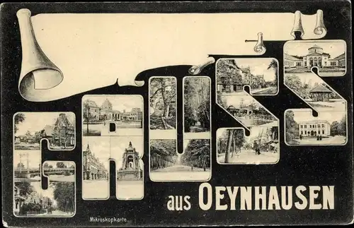 Buchstaben Ak Bad Oeynhausen in Westfalen, Ortsansichten