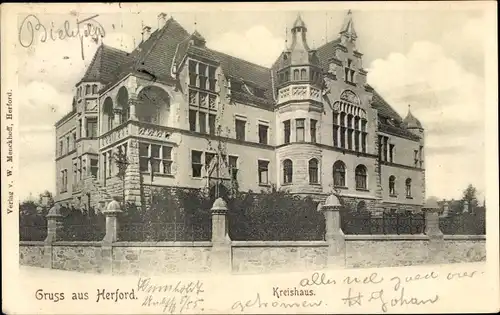 Ak Herford in Westfalen, Kreishaus