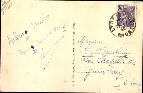 Ak Saint Rambert l'Ile de Barbe Rhône, Le Petit Lycee, succursale du Lycée Ampère