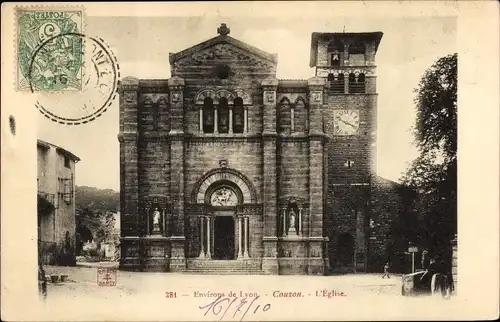 Ak Couzon Lyon Rhône, L'Eglise