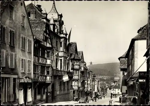 Ak Saverne Zabern Elsass Bas Rhin, Ville des Roses, La Grande Rue