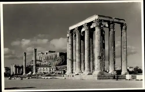 Foto Ak Athen Griechenland, Colonnes du Temple de Jupiter Olympien