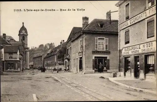 Ak L'Isle sur le Doubs, Rue de la Velle