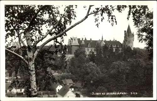 Ak Žleby Schleb Mittelböhmen, Zamek, Schloss