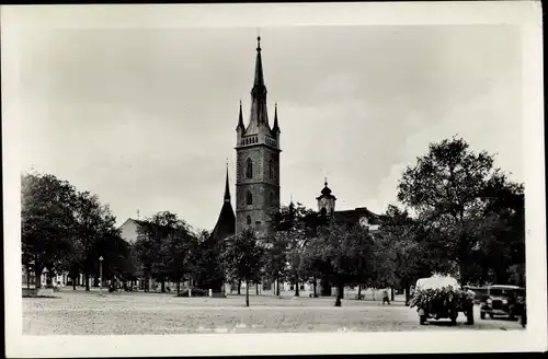 Ak Čáslav Tschaslau Mittelböhmen, Namesti Jana Zizky