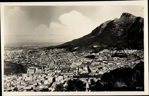 Ak Cape Town Kapstadt Südafrika, Devil's Peak, Gesamtansicht
