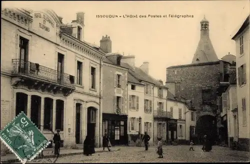 Ak Issoudun Indre, L'Hotel des Postes et Telegraphes