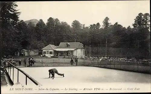 Ak Le Mont Dore Puy de Dôme, Salon du Capucin, Le Skating, Restaurant