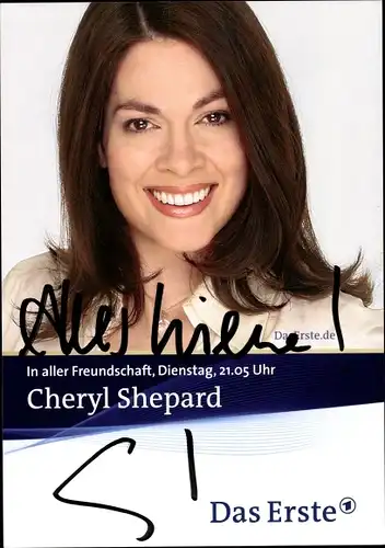 Ak Schauspielerin Cheryl Shepard, Portrait, In aller Freundschaft, Das Erste