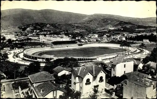 Ak Bone Algerien, Vue panoramique sur le Stade Municipal