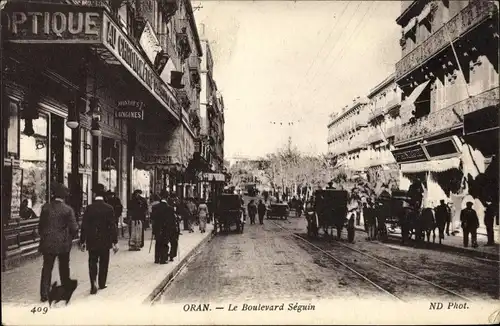 Ak Oran Algerien, Le Boulevard Seguin