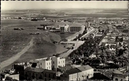 Ak Arzew Algerien, Les Quais du Port, Vue generale